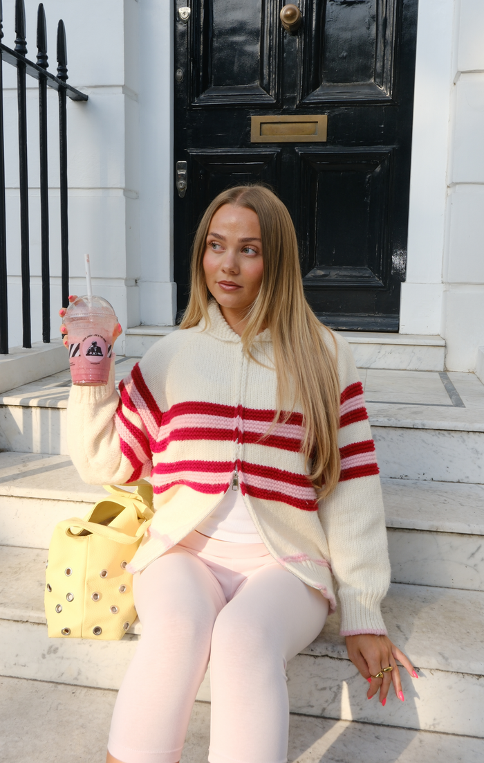 Pink & Red Sunday Jumper