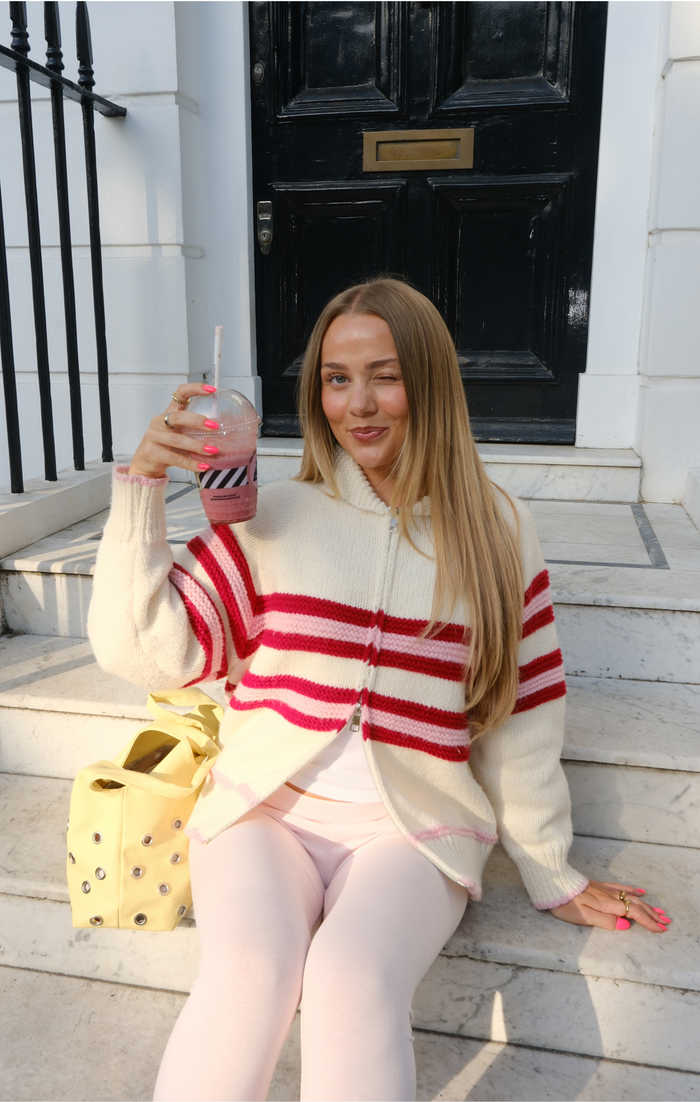 Pink & Red Sunday Jumper