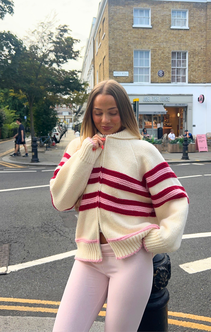 Pink & Red Sunday Jumper