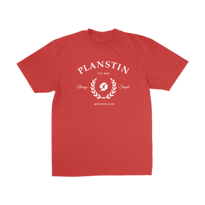 Planstin Club Short Sleeve T-shirt (Red)