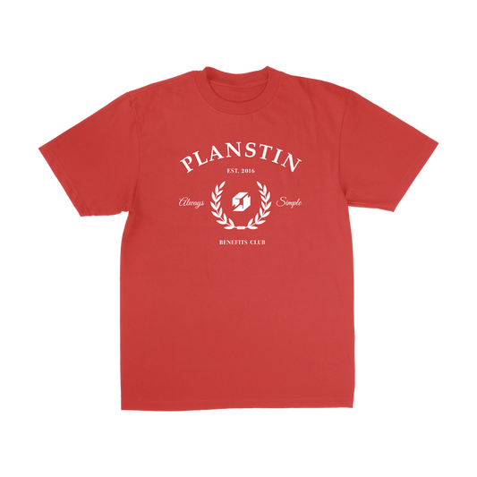 Planstin Club Short Sleeve T-shirt (Red)