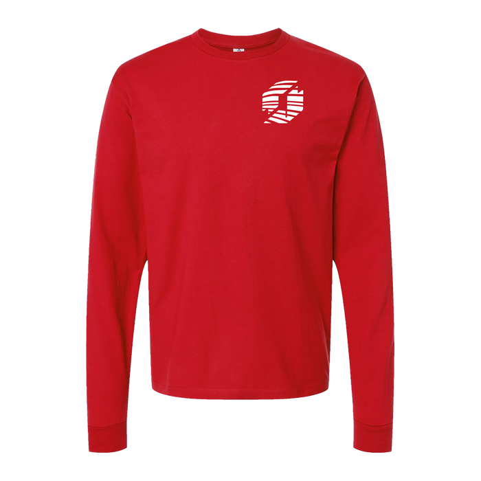 Planstin Rock Wave Long Sleeve T-Shirt (Red)