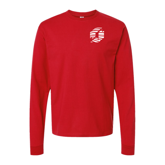 Planstin Rock Wave Long Sleeve T-Shirt (Red)
