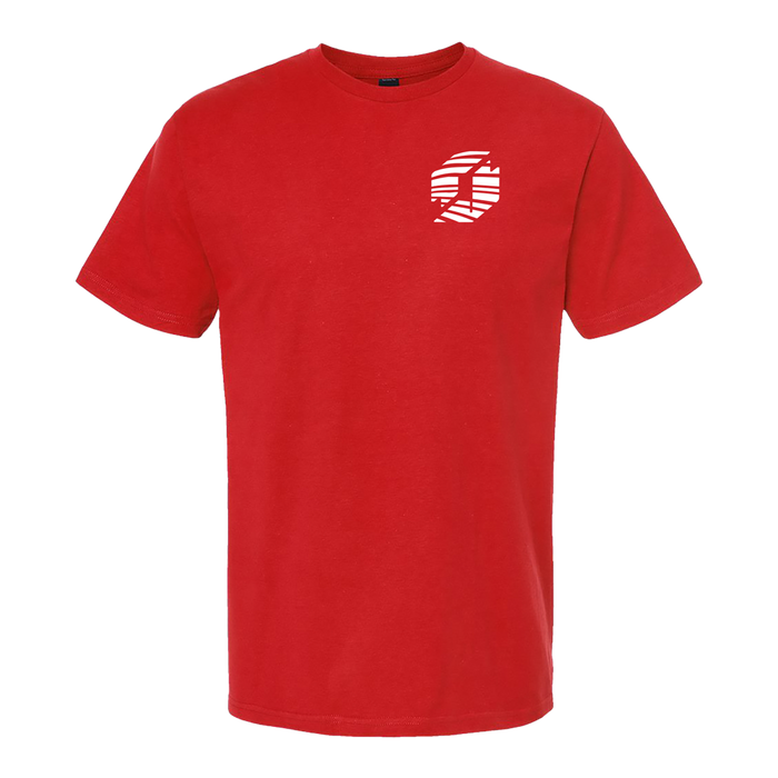 Planstin Rock Wave Short Sleeve T-Shirt (Red)