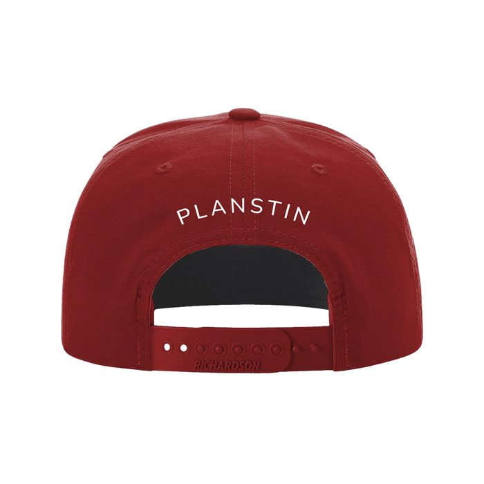 Planstin Umpqua Snapback Hat (Red and White)
