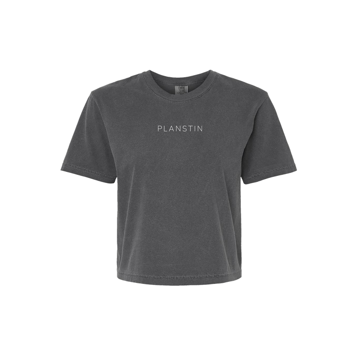 Planstin Women's Boxy Tee (Pepper)