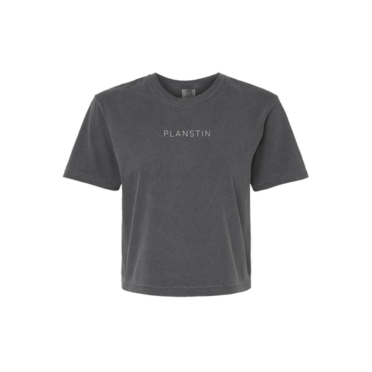 Planstin Women's Boxy Tee (Pepper)