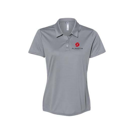 Planstin x Adidas Women's Performance Polo (Gray)