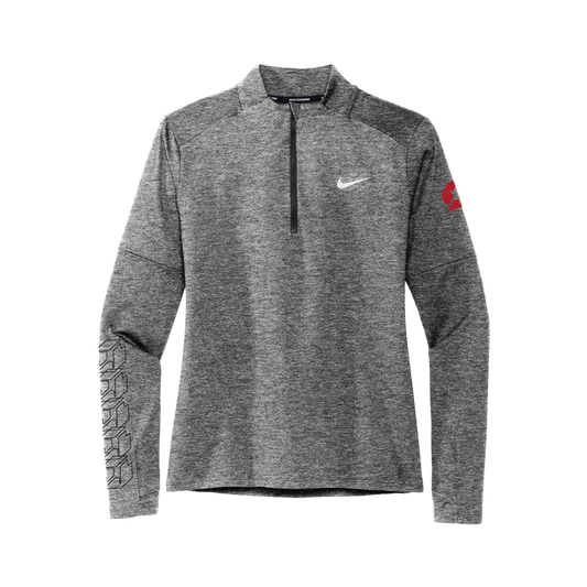 Planstin x Nike DRI-FIT Women's 1/2 Zip Long Sleeve (Black Heather)