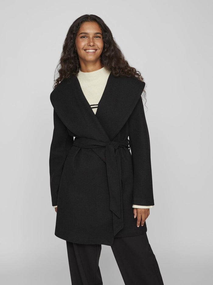 POKO COLLAR COAT (BLACK)