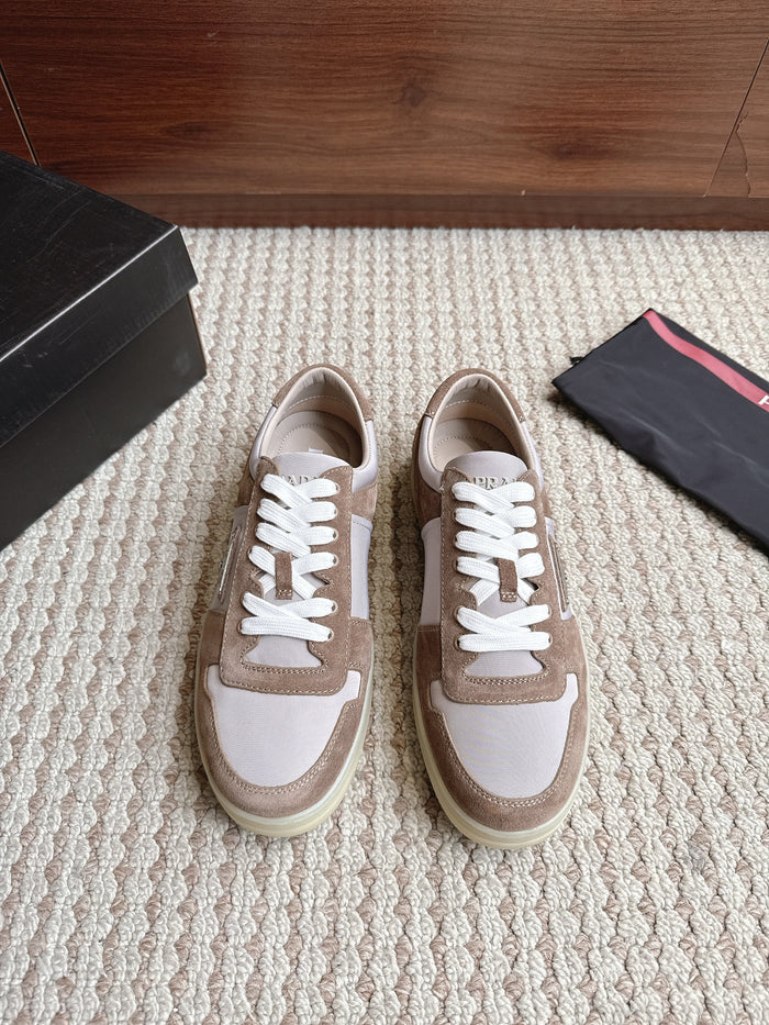 Prada Downtown Leather Suede Brown