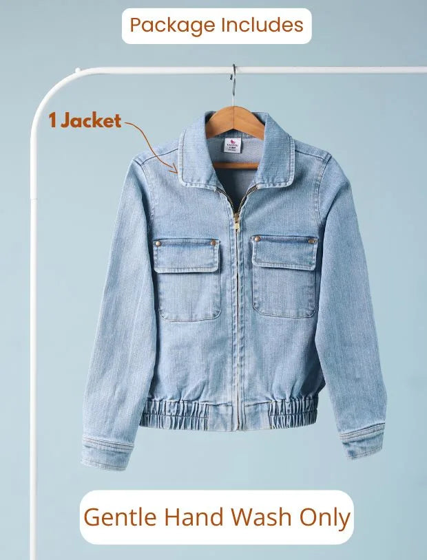denim Jacket for girls-Tweeny Mini
