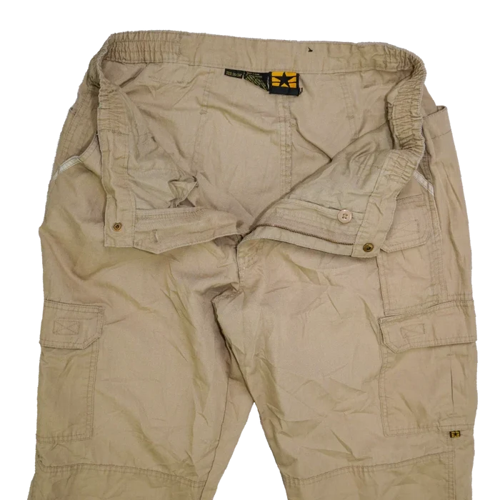 Propper Khaki Ripstop Utility Trousers - 36x34, Large - Army & Outdoors - Cargo Trousers