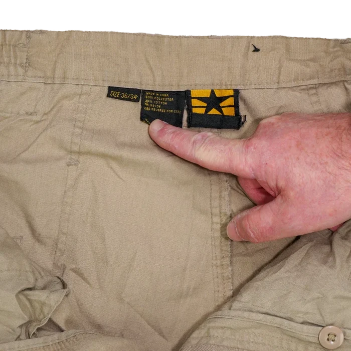 Propper Khaki Ripstop Utility Trousers - 36x34, Large - Army & Outdoors - Cargo Trousers