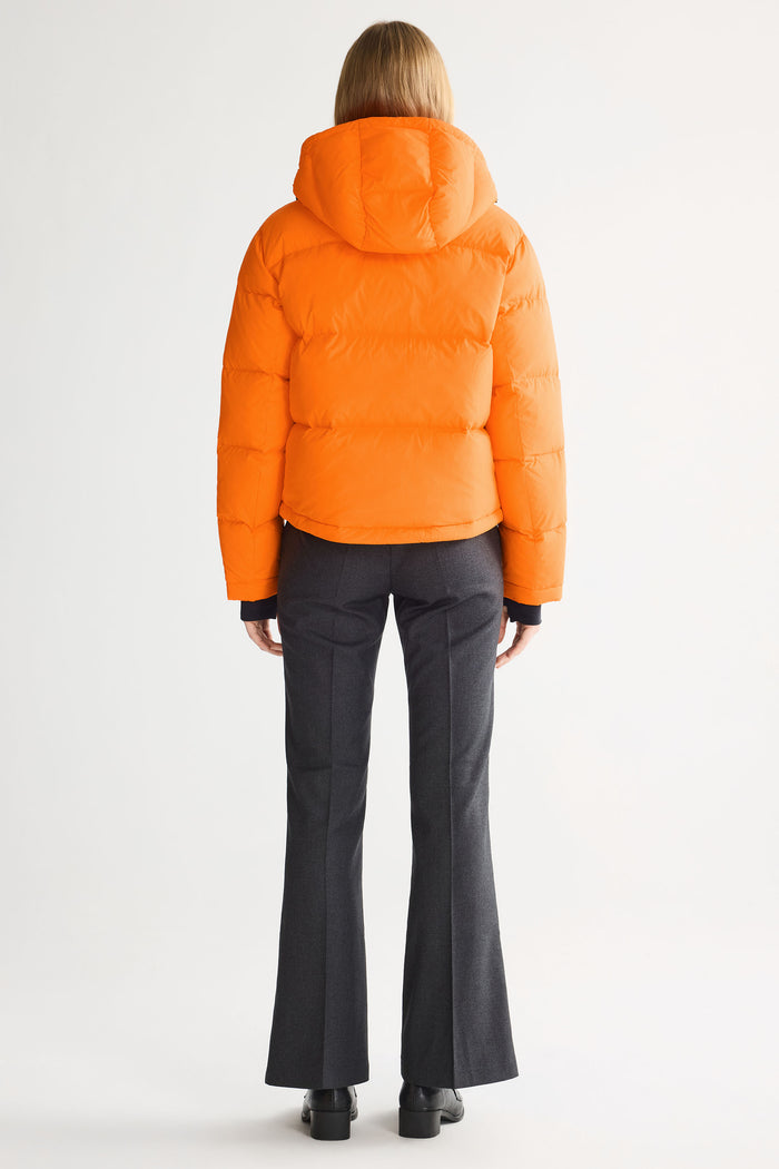 Orolay-Aurora Cropped Thermal Puffer-#color_Bright Marigold