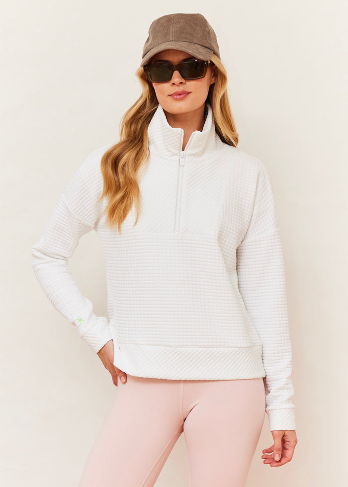 Putnam Pullover in Waffle (White)