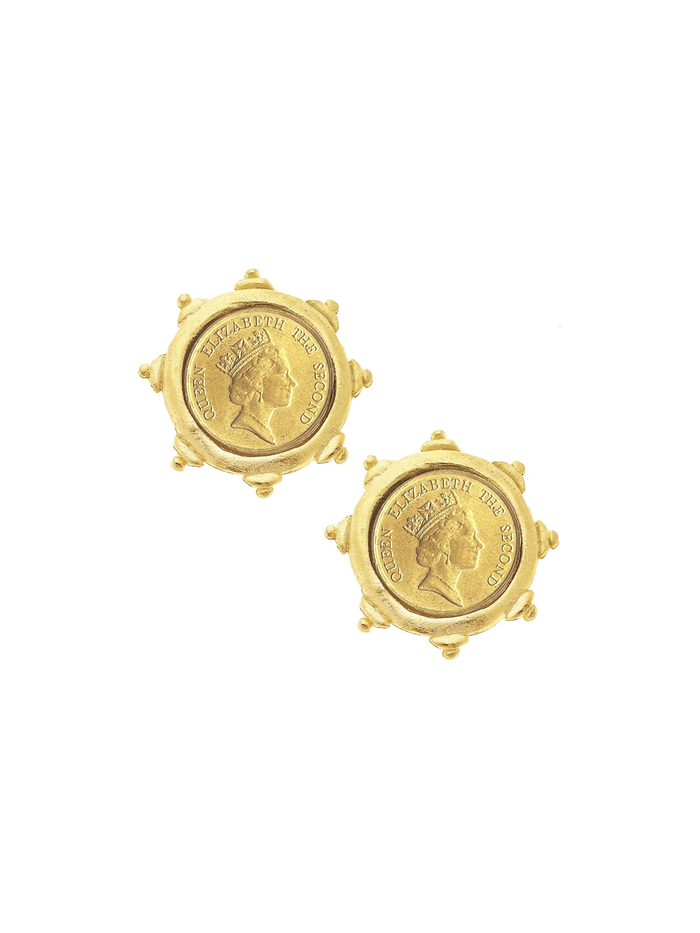 Queen Elizabeth II Coin Studs