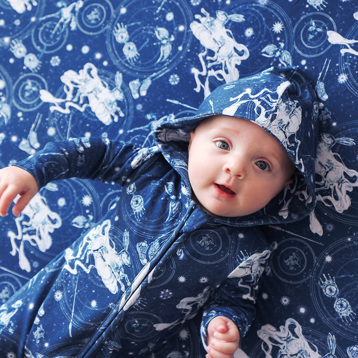 Ravenclaw House French Terry Zippered Hooded Romper