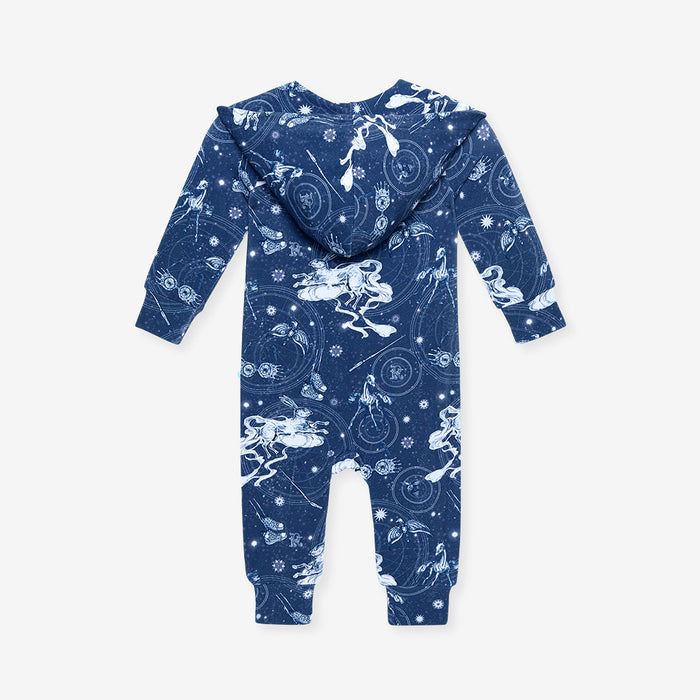 Ravenclaw House French Terry Zippered Hooded Romper