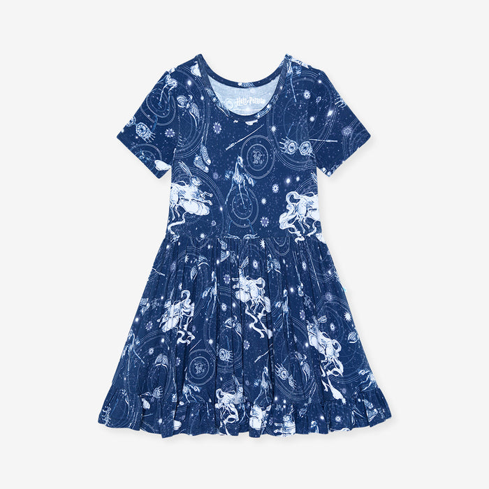 Ravenclaw House Ruffled Twirl Dress