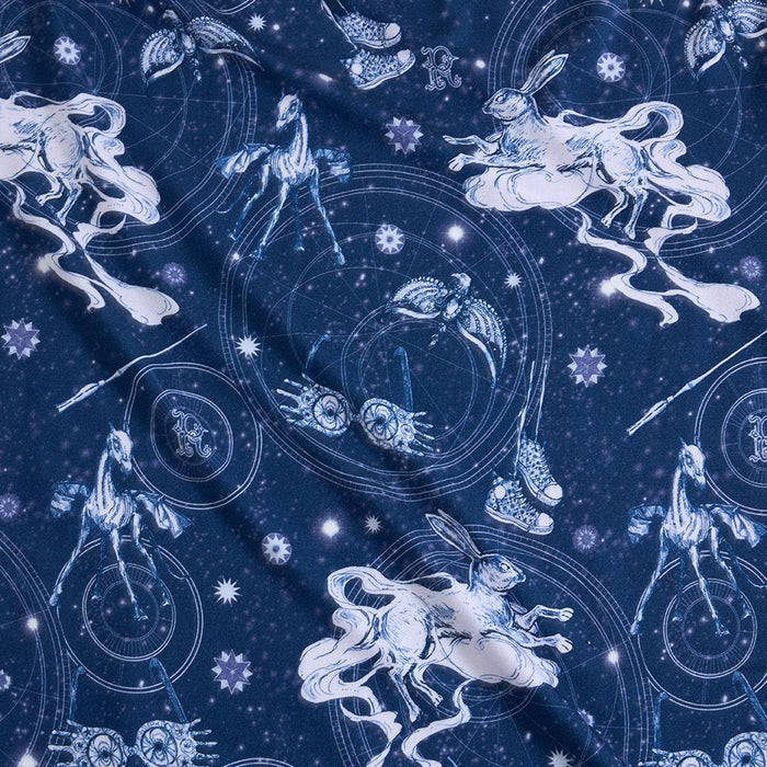 Ravenclaw pattern on a dark blue background
