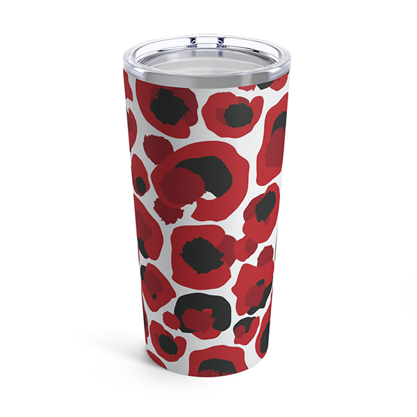 Red Gameday Cheetah Tumbler
