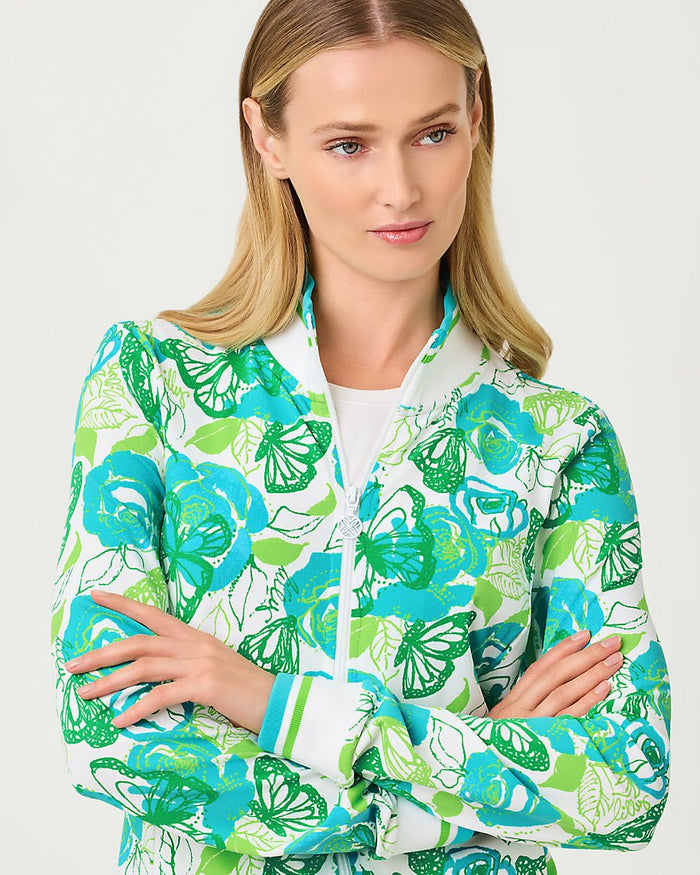 Lilly Pulitzer - Regate Jacket Upf 50 Plus - Resort White Monarch Rose