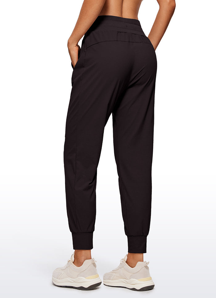 CRZ YOGA Women's Hiking Casual Relaxed Fit Ripstop Jogger Pockets 28'' Chestnut Purple