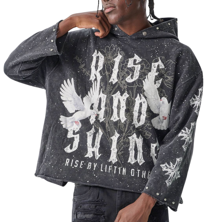 Rise And Shine French-Terry Hoodie Taker