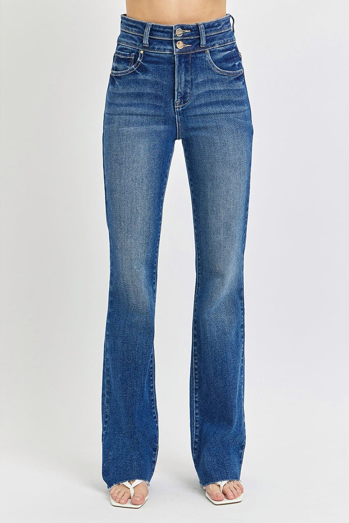 Risen Bootcut Double Waist Jeans 5843