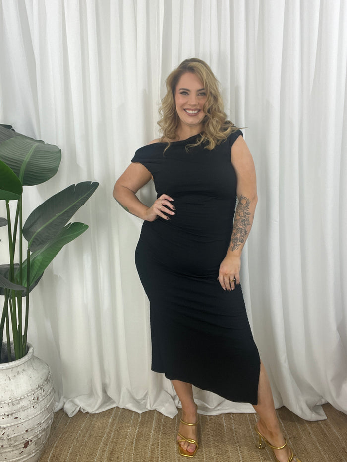 Rocher Dress- Black