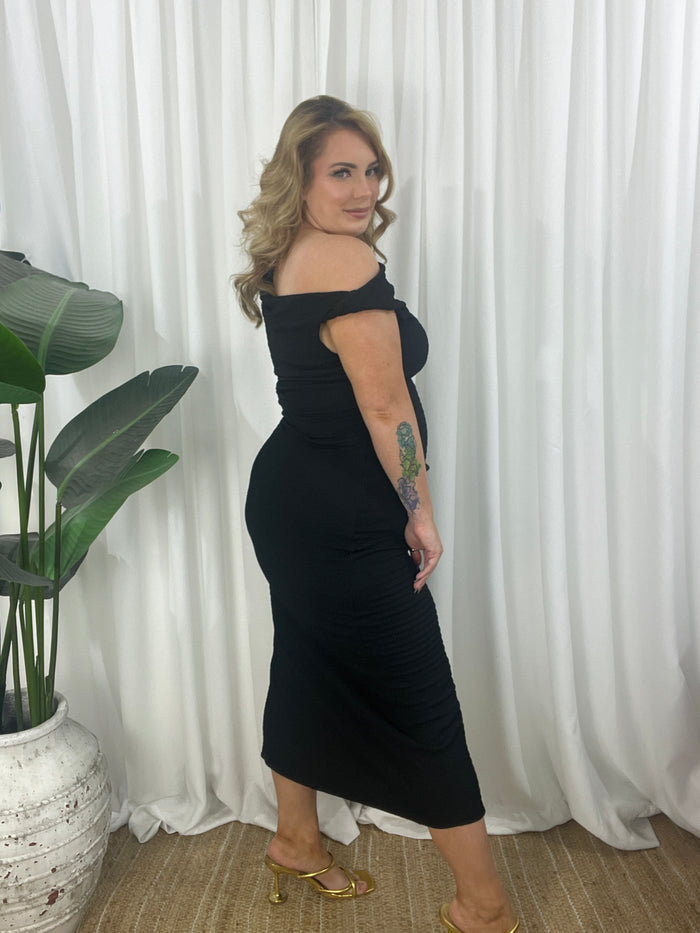 Rocher Dress- Black