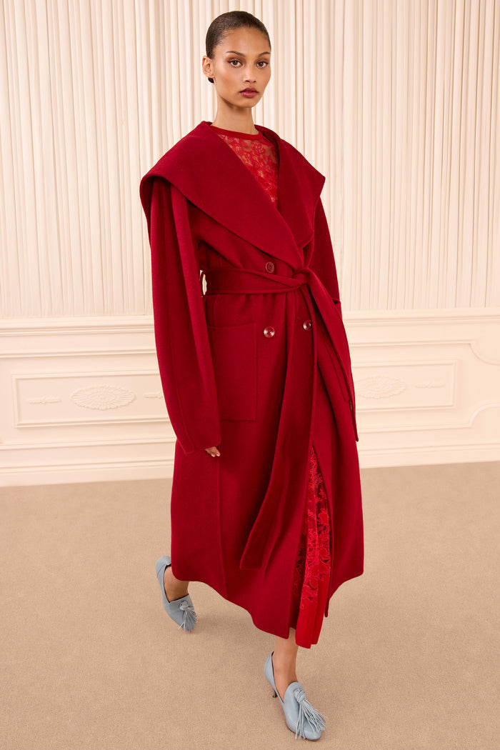Rory Wool Coat - Cerise