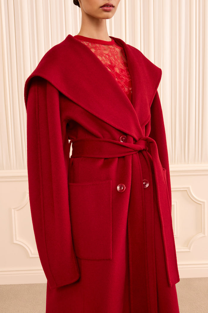 Rory Wool Coat - Cerise