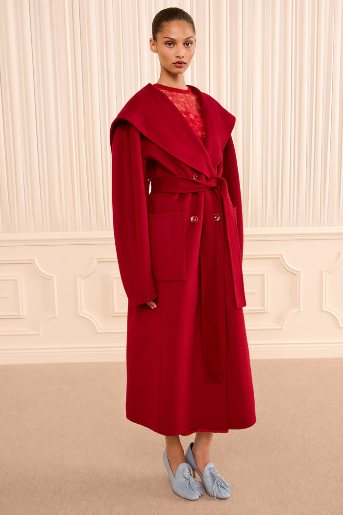 Rory Wool Coat - Cerise