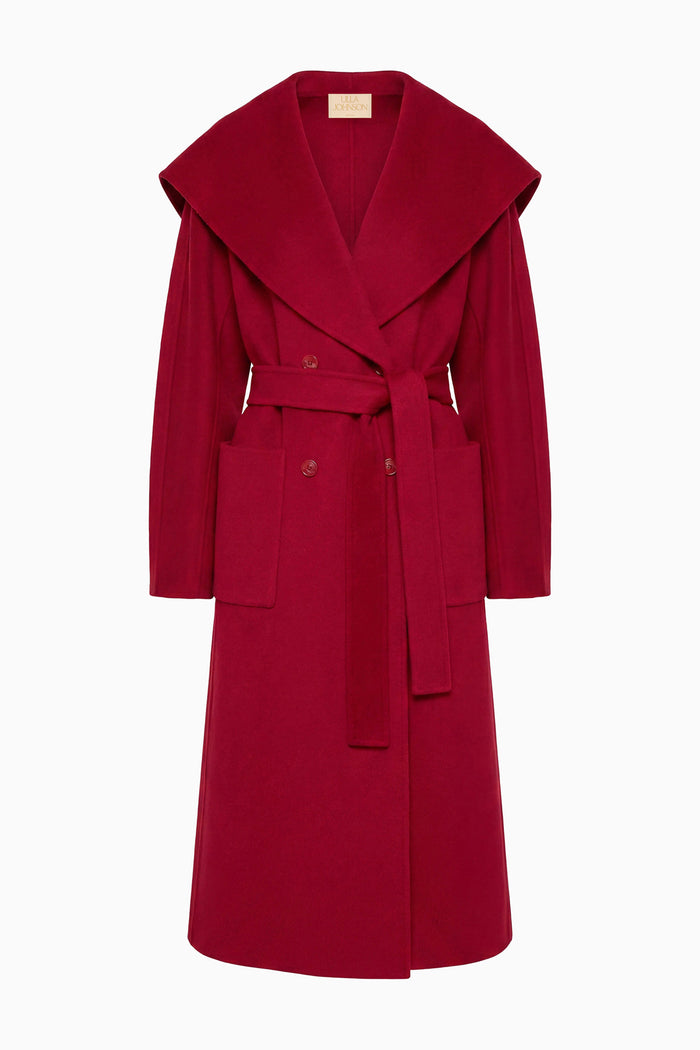 Rory Wool Coat - Cerise