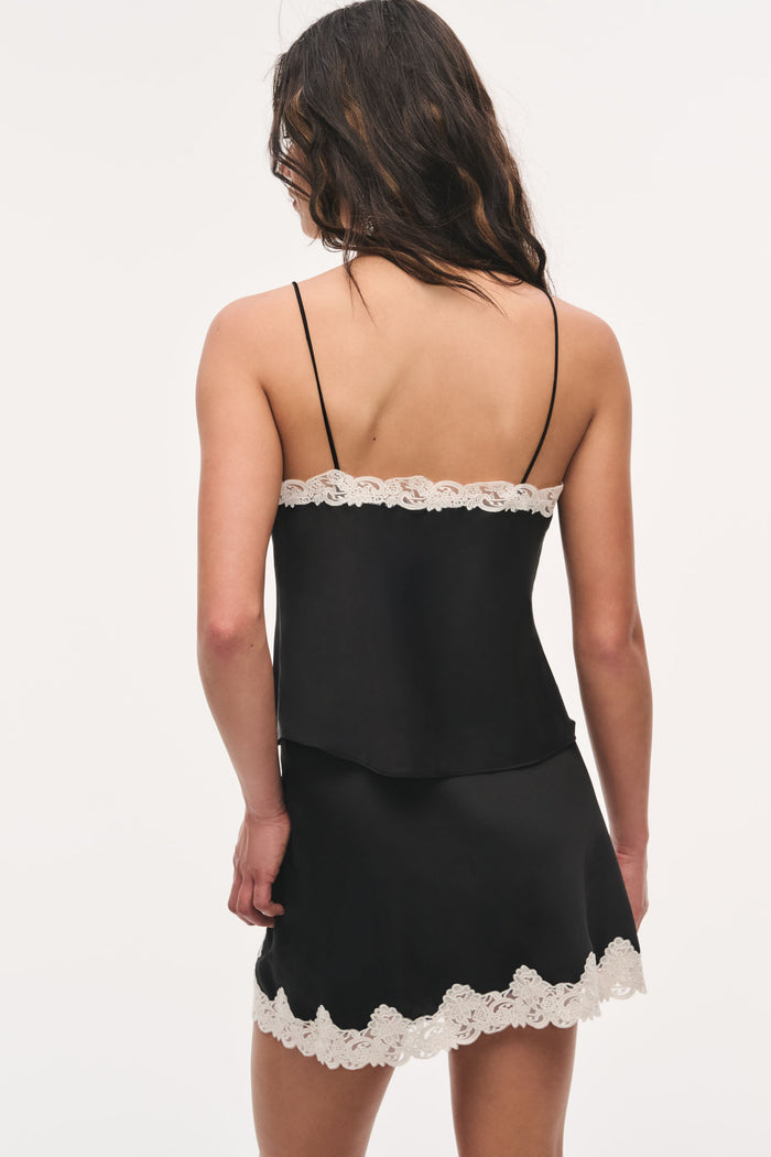 Roxsana Crepe Cami - BLACK