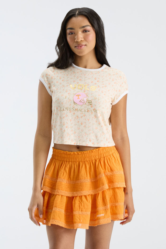 Ruffle Mini Skirt - TENNESSEE ORANGE