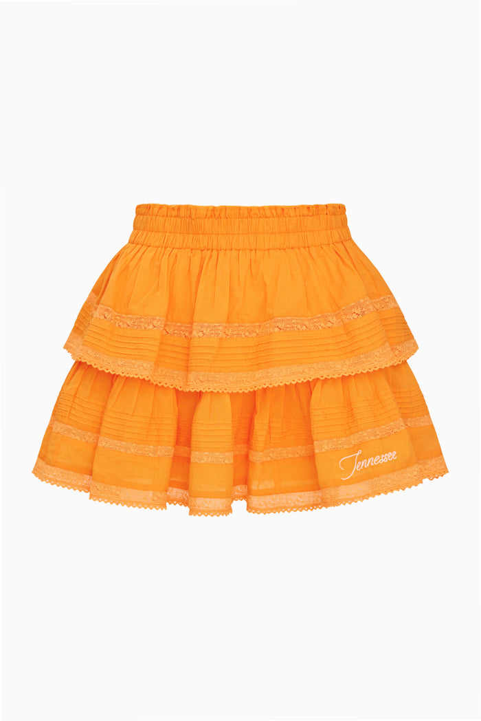 Ruffle Mini Skirt - TENNESSEE ORANGE