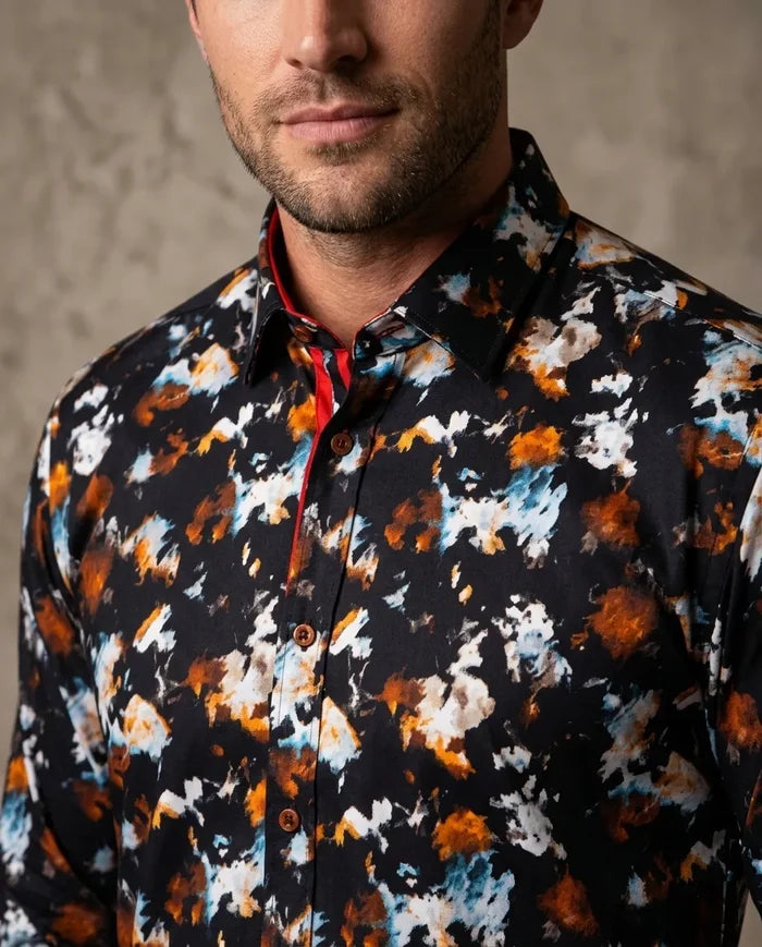 Rustic Pure Cotton Print Shirt