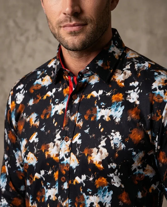 Rustic Pure Cotton Print Shirt