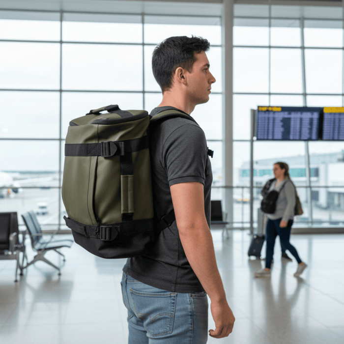Safari 23L Olive Lightweight Travel Weekend Water Resistant Backpack