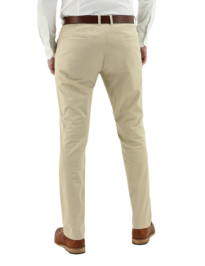 Sand 490 Cotton Stretch Slim Chino