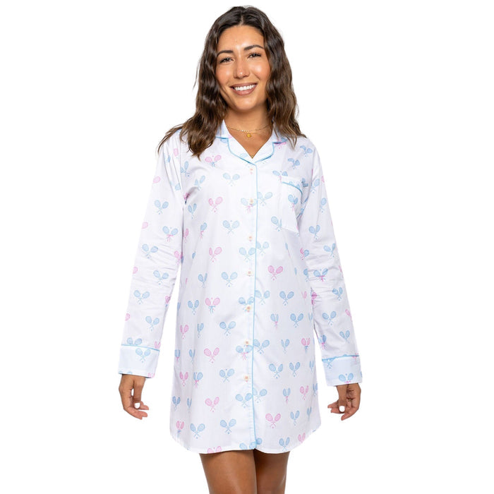 Sant and Abel Women's Tennis Bows Night Shirt