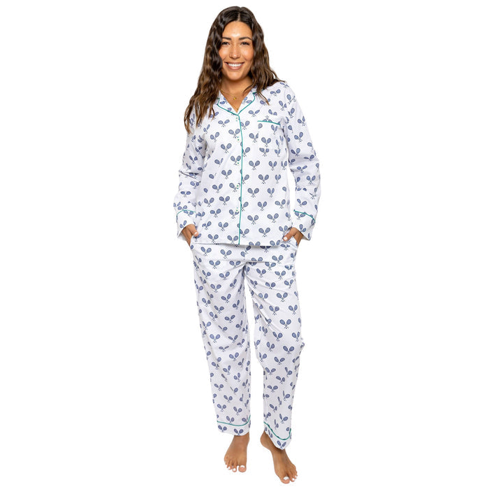 Sant and Abel Women's Tennis Long PJ Set