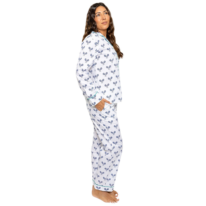 Sant and Abel Women's Tennis Long PJ Set