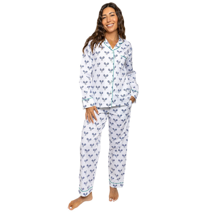 Sant and Abel Women's Tennis Long PJ Set
