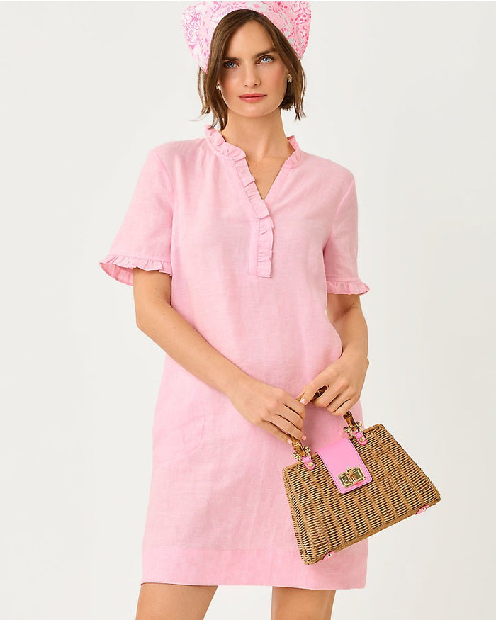 Lilly Pulitzer - Scarlette Dress - Conch Shell Pink X Resort White