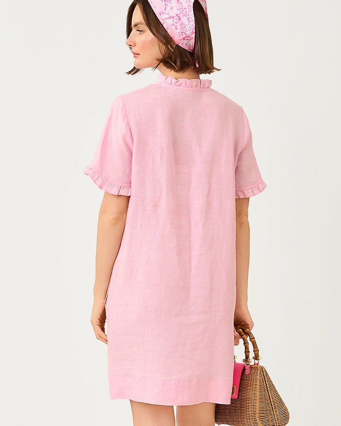 Lilly Pulitzer - Scarlette Dress - Conch Shell Pink X Resort White