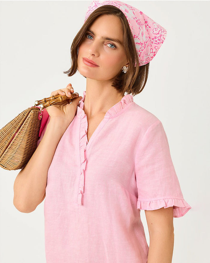 Lilly Pulitzer - Scarlette Dress - Conch Shell Pink X Resort White